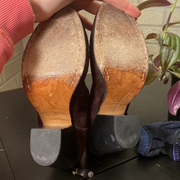 Rag & Bone Newbury Classic Suede Ankle Boots Booties - 8.5 - Picture 10 of 14